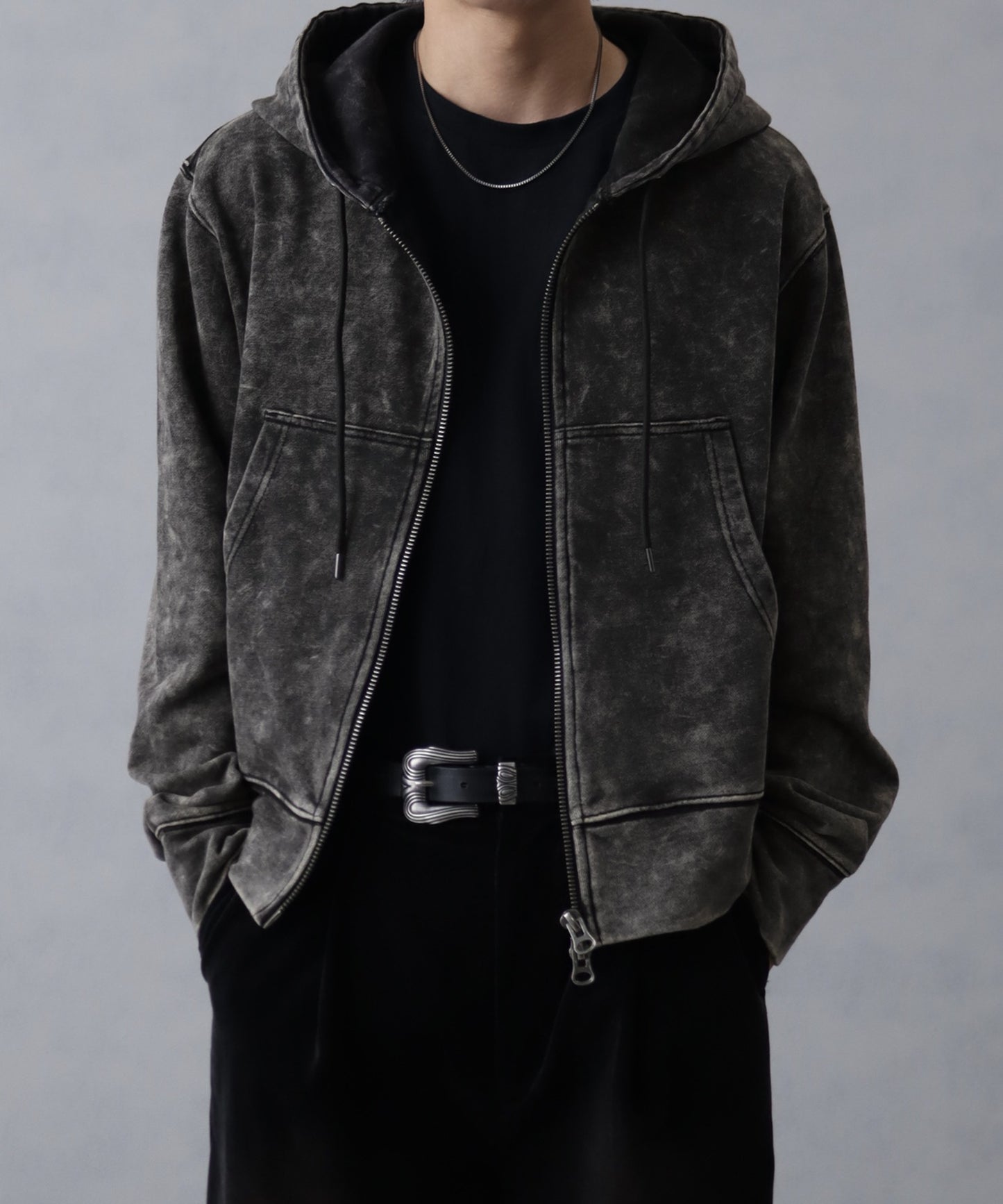 【Art re A】welise 復古水洗短版連帽外套