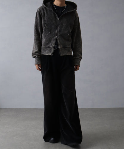 【Art re A】welise 復古水洗短版連帽外套