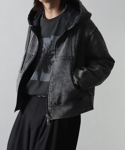 【Art re A】welise 復古水洗短版連帽外套