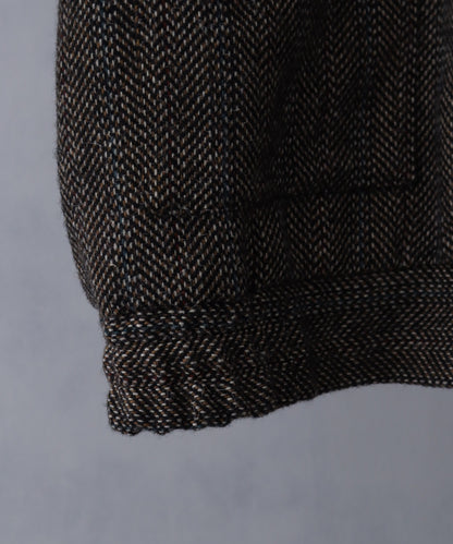 【Art re A】welise 羊毛混紡粗花呢拉鍊外套