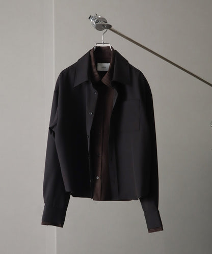 【Art re A】welise 垂墜感拼接條紋假兩件襯衫