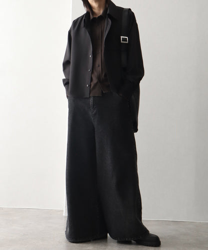 【Art re A】welise 垂墜感拼接條紋假兩件襯衫