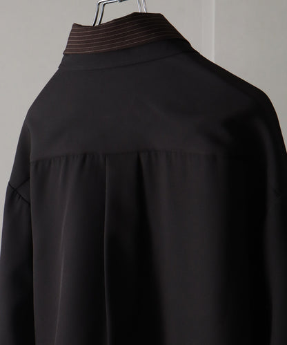 【Art re A】welise 垂墜感拼接條紋假兩件襯衫