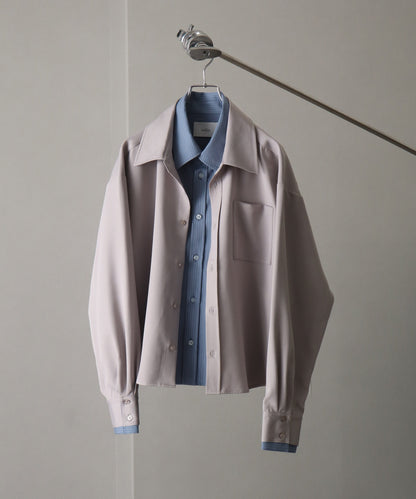 【Art re A】welise 垂墜感拼接條紋假兩件襯衫