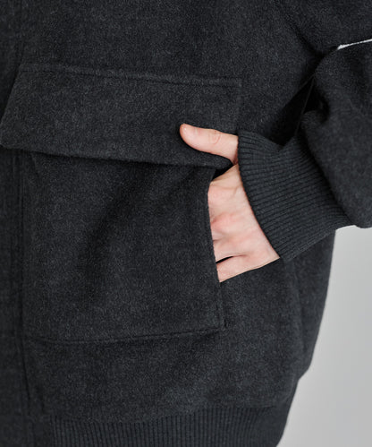 【ASTRONOMY】ETELIO 羊毛混紡梅爾頓立領夾克