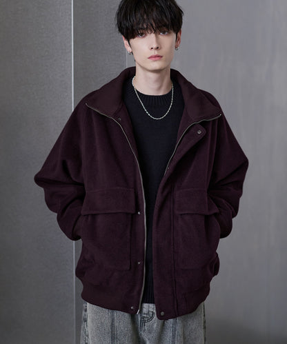 【ASTRONOMY】ETELIO 羊毛混紡梅爾頓立領夾克