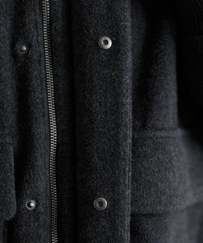 【ASTRONOMY】ETELIO 羊毛混紡梅爾頓立領夾克