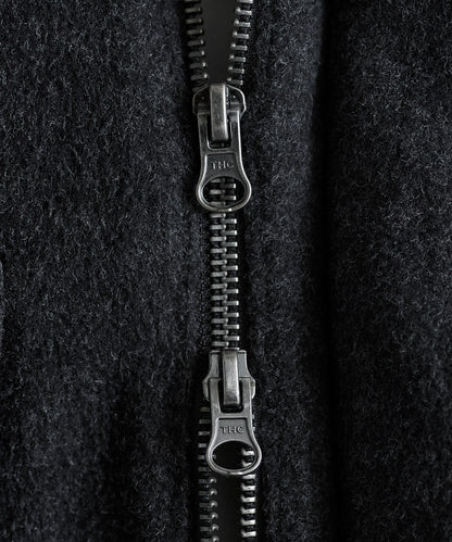 【ASTRONOMY】ETELIO 羊毛混紡梅爾頓立領夾克