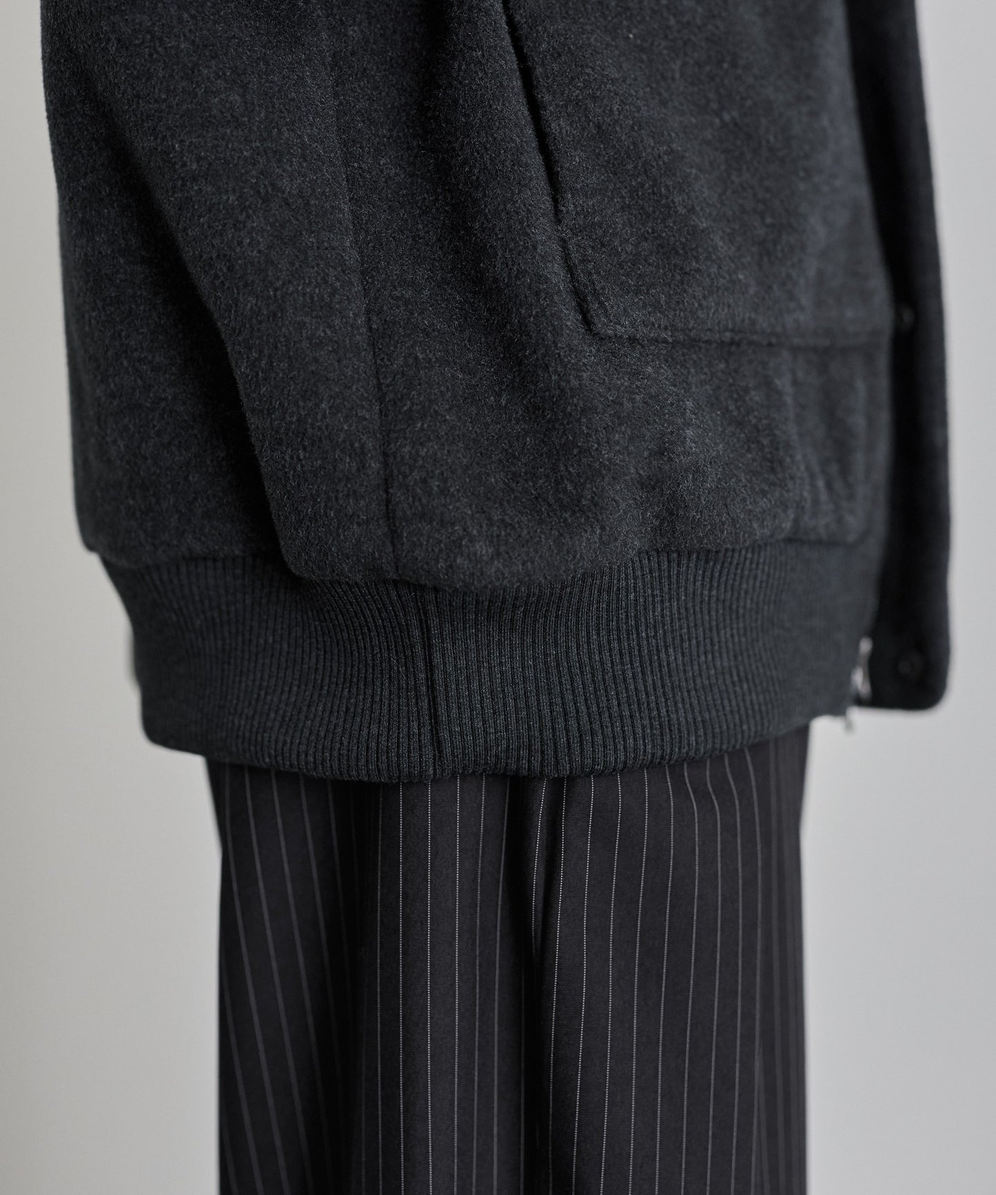 【ASTRONOMY】ETELIO 羊毛混紡梅爾頓立領夾克