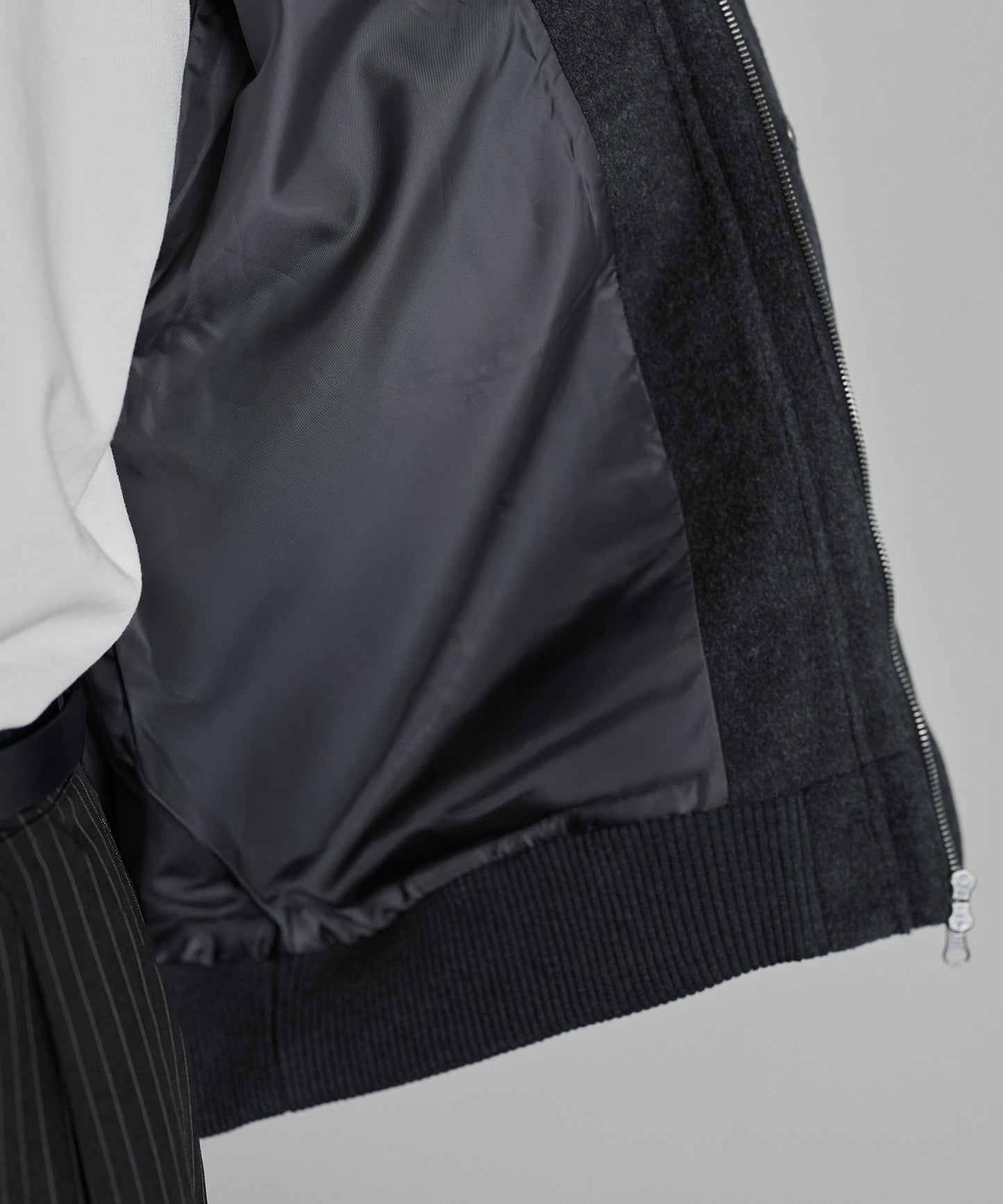 【ASTRONOMY】ETELIO 羊毛混紡梅爾頓立領夾克