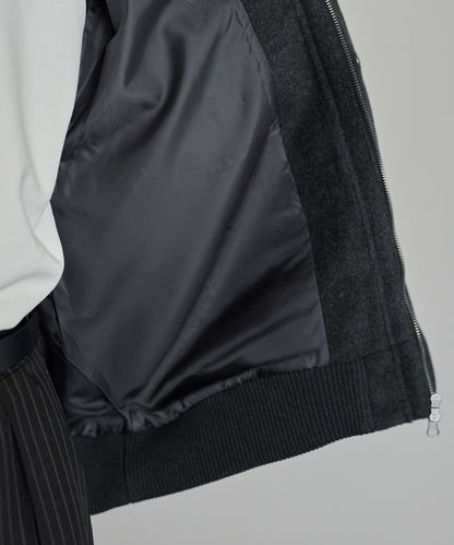 【ASTRONOMY】ETELIO 羊毛混紡梅爾頓立領夾克