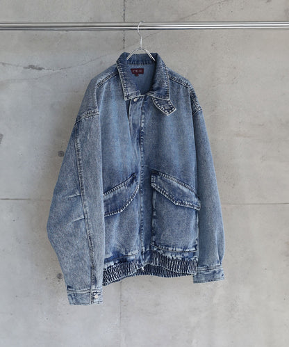 【ASTRONOMY】ETELIO 軍裝風12oz厚磅丹寧短版外套