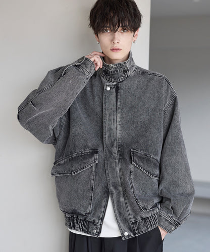 【ASTRONOMY】ETELIO 軍裝風12oz厚磅丹寧短版外套