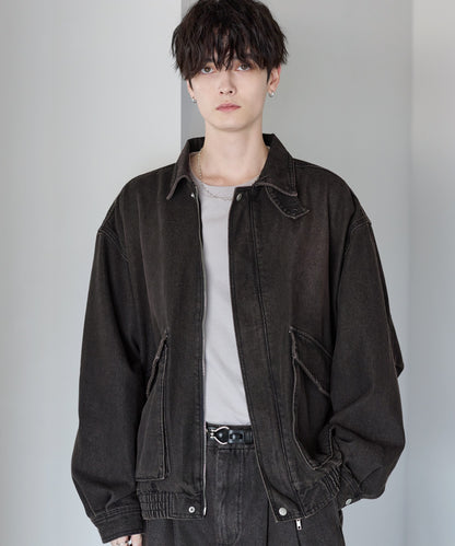 【ASTRONOMY】ETELIO 軍裝風12oz厚磅丹寧短版外套