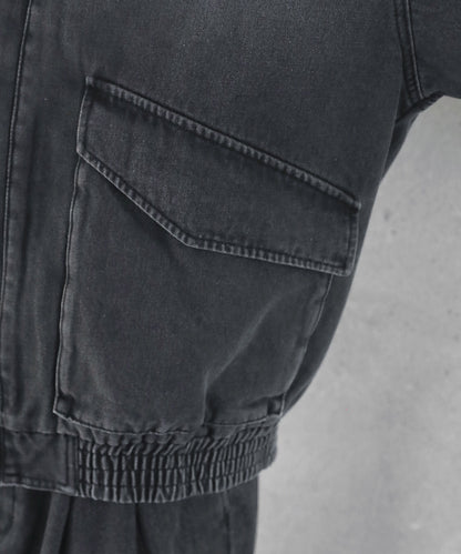 【ASTRONOMY】ETELIO 軍裝風12oz厚磅丹寧短版外套