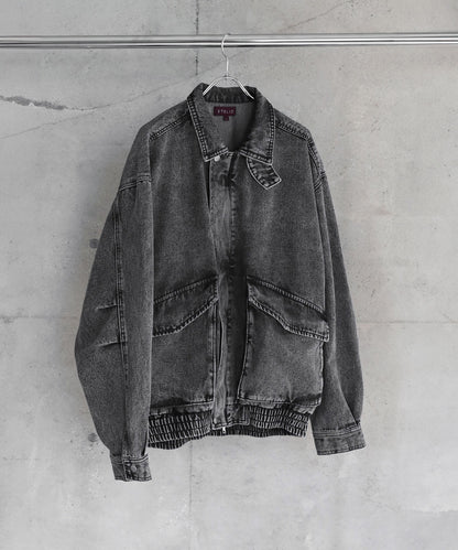 【ASTRONOMY】ETELIO 軍裝風12oz厚磅丹寧短版外套