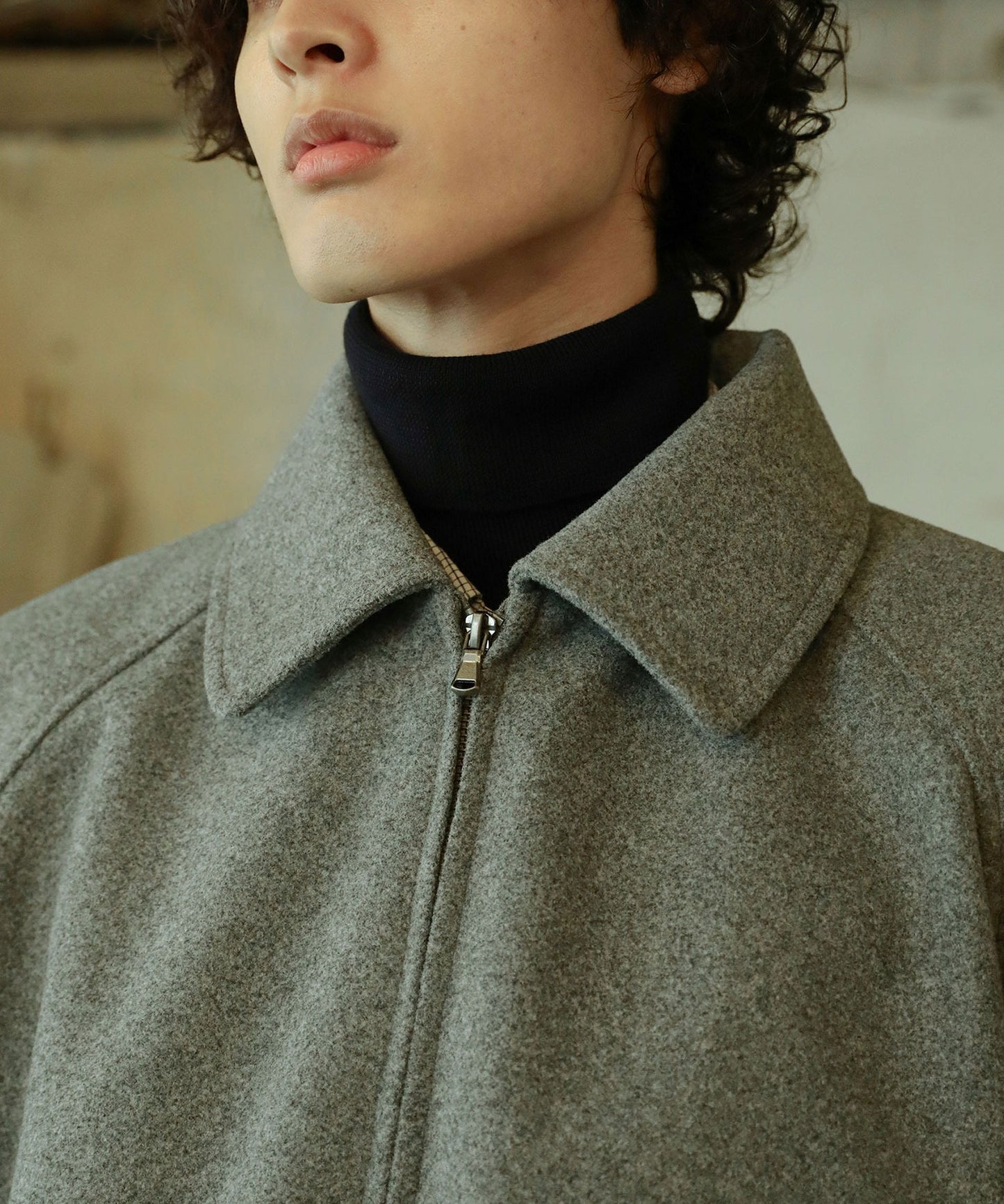 【ASTRONOMY】Bleme 雙向拉鍊拉格蘭袖立領外套