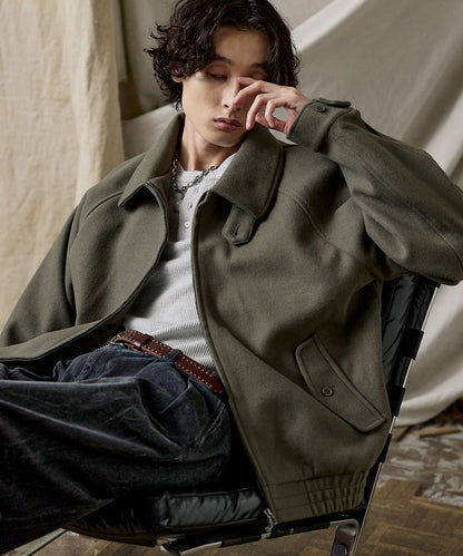 【ASTRONOMY】Bleme 雙向拉鍊拉格蘭袖立領外套