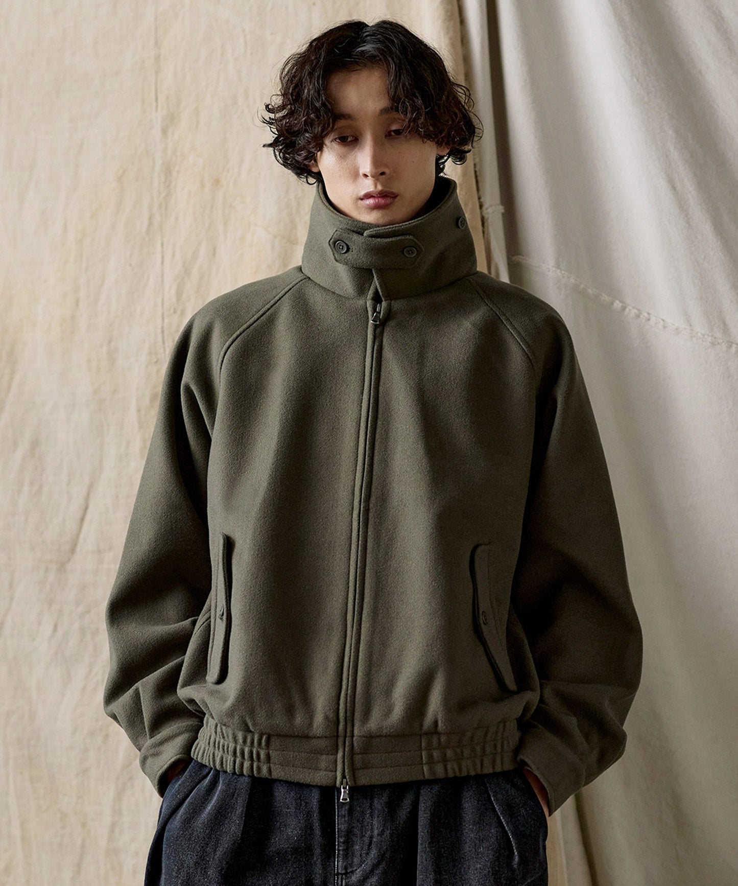 【ASTRONOMY】Bleme 雙向拉鍊拉格蘭袖立領外套