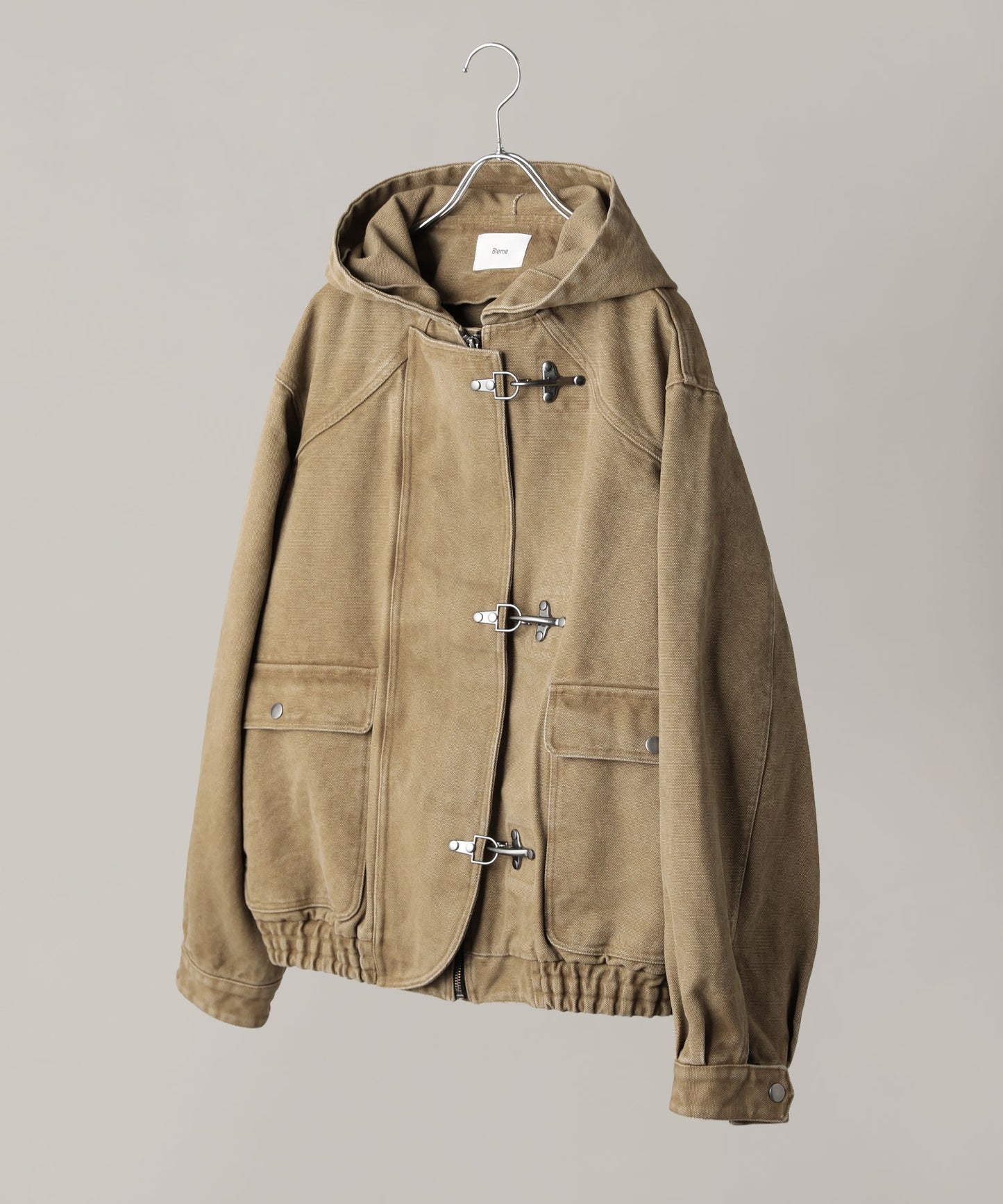 【ASTRONOMY】Bleme 復古重磅雙層扣連帽工裝外套