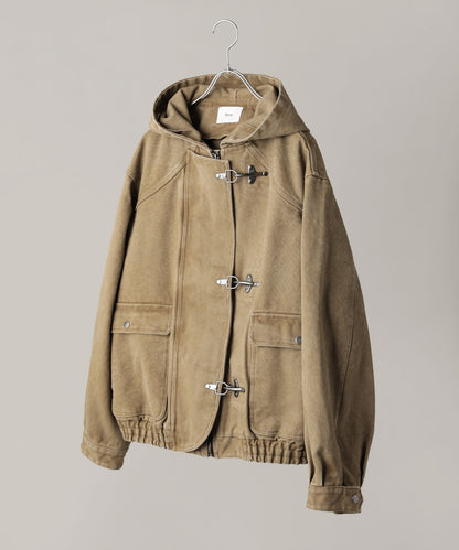 【ASTRONOMY】Bleme 復古重磅雙層扣連帽工裝外套