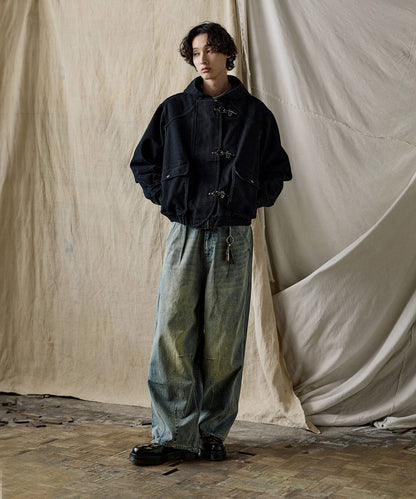 【ASTRONOMY】Bleme 復古重磅雙層扣連帽工裝外套