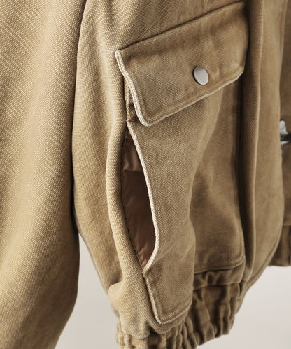 【ASTRONOMY】Bleme 復古重磅雙層扣連帽工裝外套