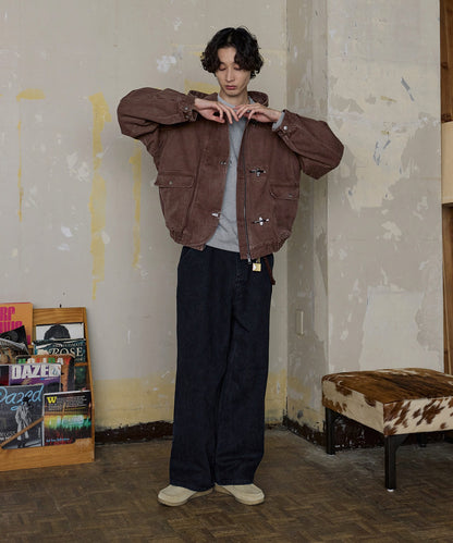 【ASTRONOMY】Bleme 復古重磅雙層扣連帽工裝外套