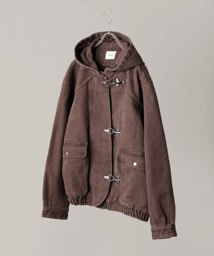 【ASTRONOMY】Bleme 復古重磅雙層扣連帽工裝外套