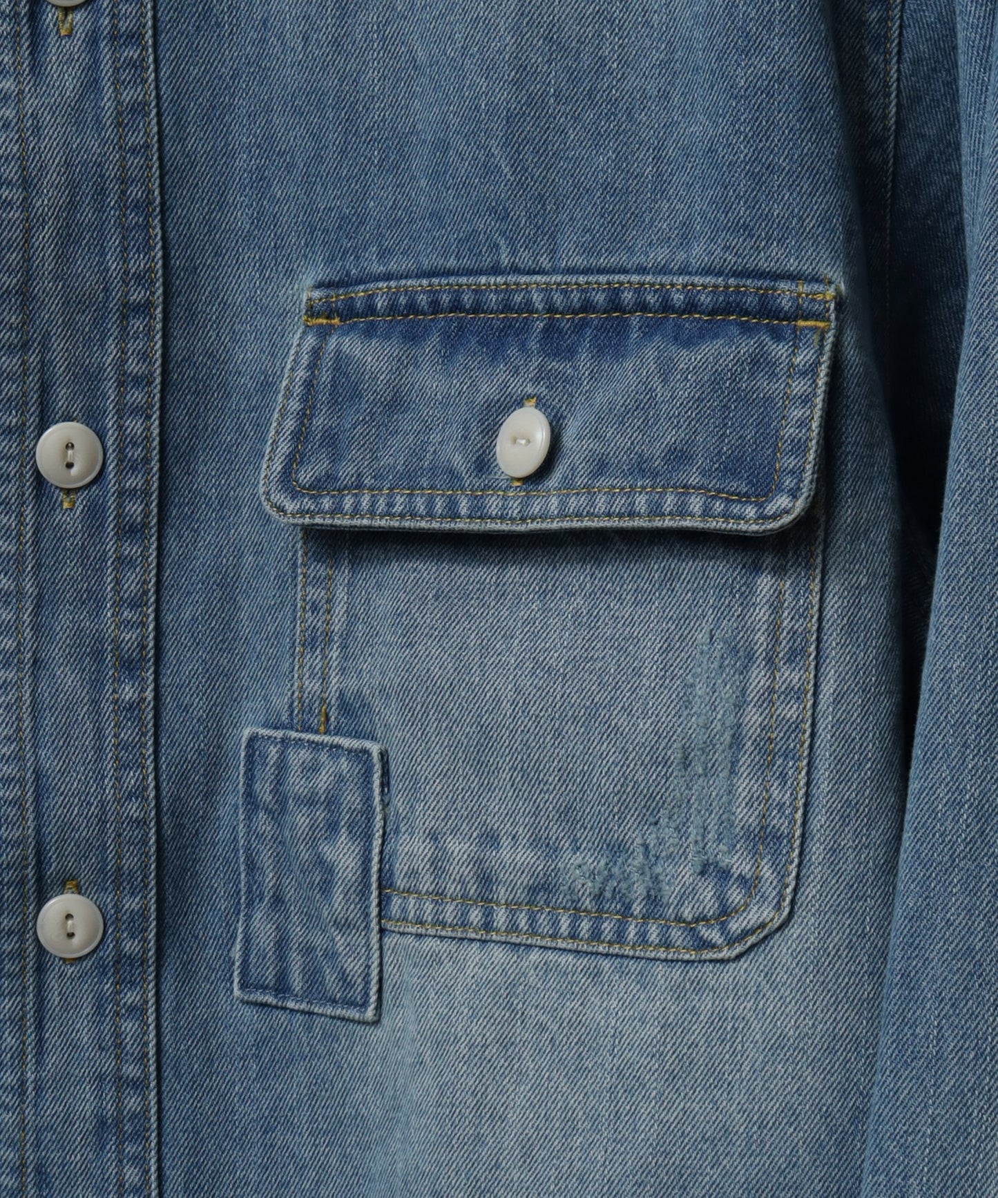 【Art re A】10oz 重磅破壞風復古牛仔襯衫