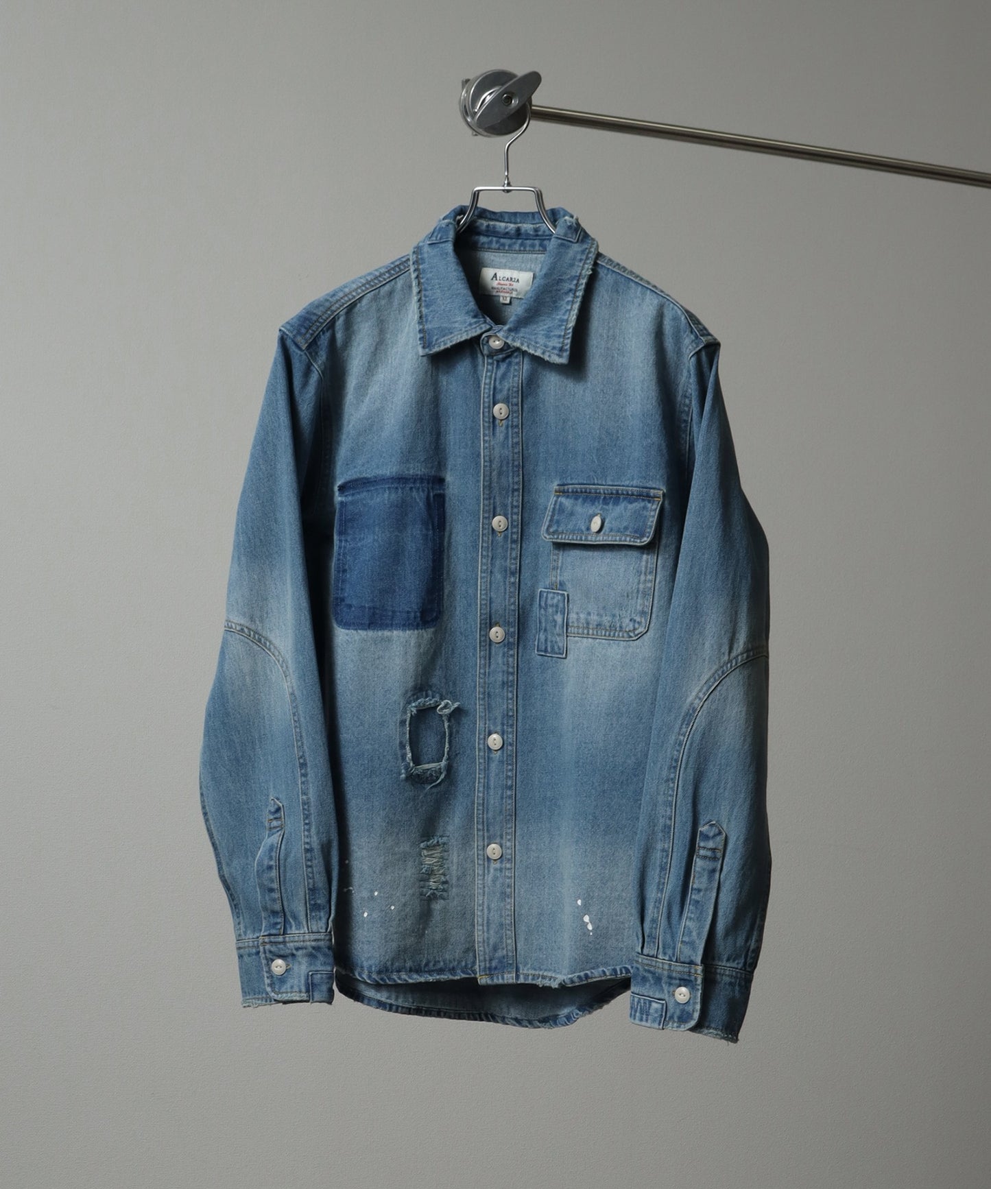 【Art re A】10oz 重磅破壞風復古牛仔襯衫