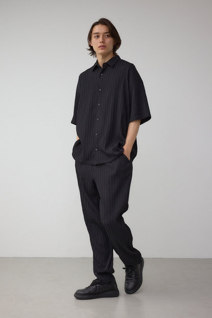 【AZUL】現貨🔥 清涼百褶短袖透氣襯衫