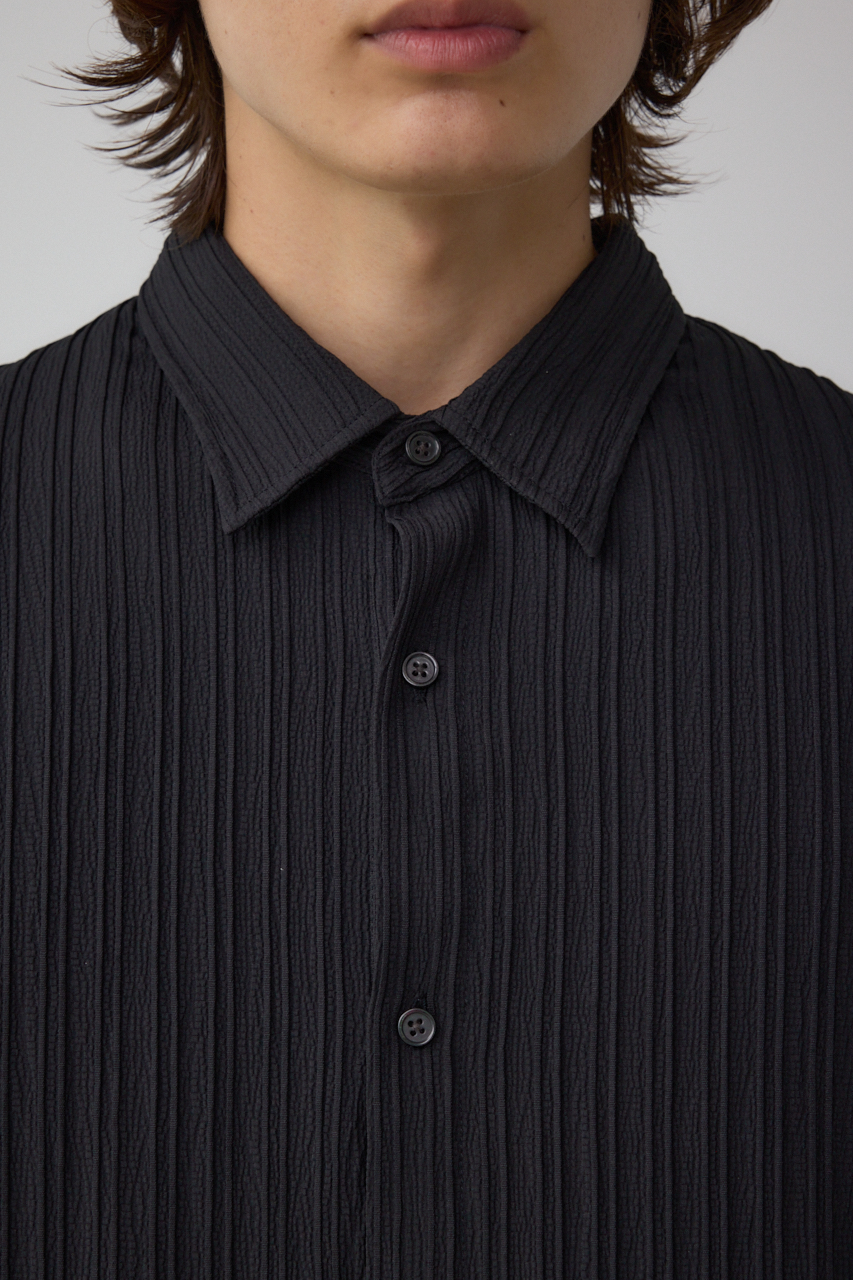 【AZUL】現貨🔥 清涼百褶短袖透氣襯衫