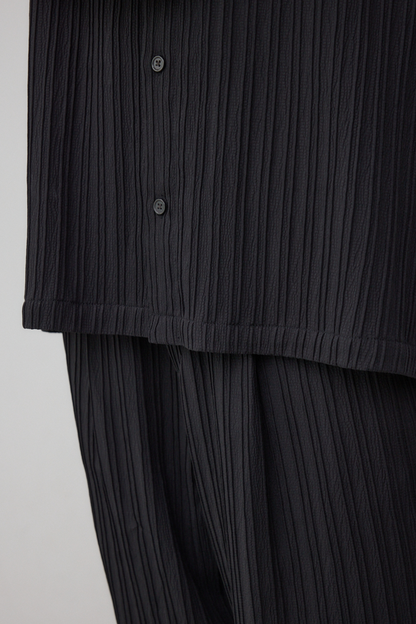 【AZUL】現貨🔥 清涼百褶短袖透氣襯衫