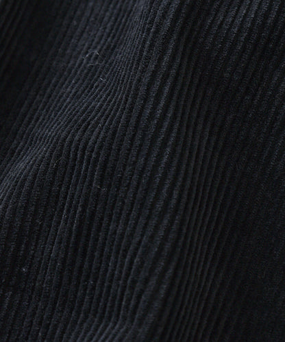 【FREAK’S STORE】寬版剪裁 曲線燈芯絨長褲