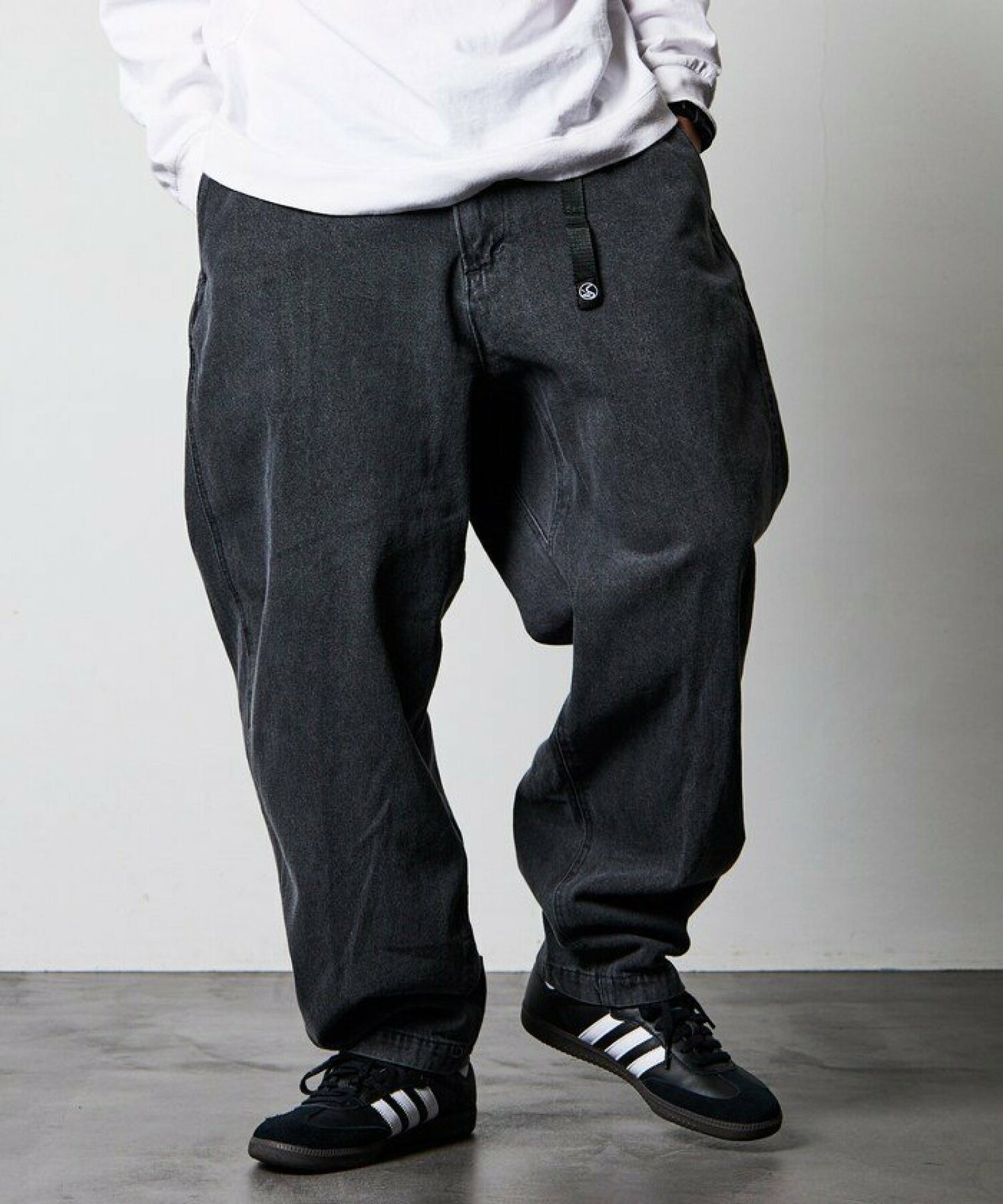 【FREAK’S STORE】outdoors 戶外寬版錐形褲 寬褲 附腰帶