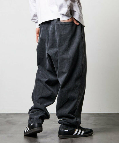 【FREAK’S STORE】outdoors 戶外寬版錐形褲 寬褲 附腰帶