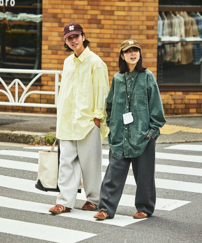 【FREAK’S STORE】街頭寬版休閒棉褲/防靜電設計/3色 日本預購