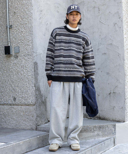 【RAGEBLUE】寬鬆錐形棉質休閒褲 棉褲