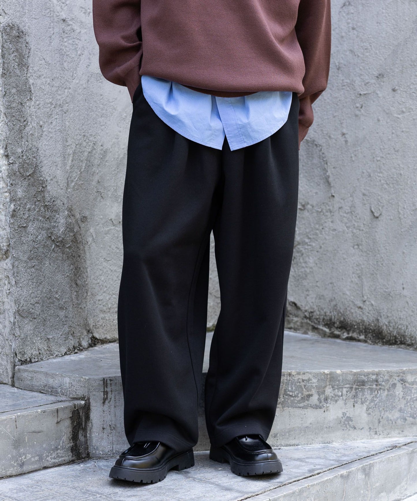 【RAGEBLUE】寬鬆錐形棉質休閒褲 棉褲