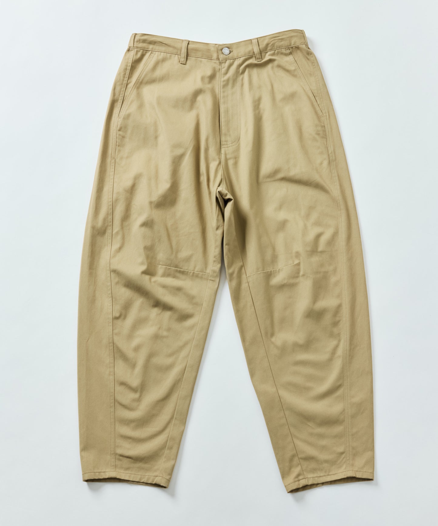 【FREAK’S STORE】寬版曲線剪裁 錐形長褲