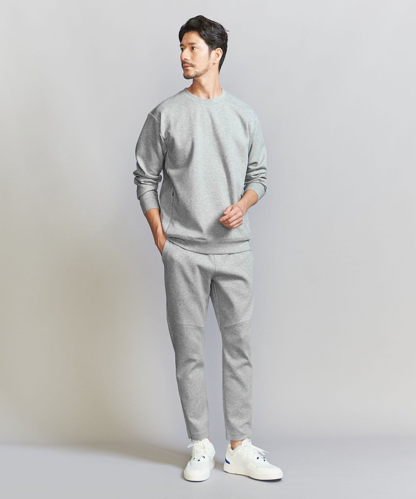 【BEAUTY&YOUTH】WARDROBE SMART系列 雙層針織彈性休閒長褲