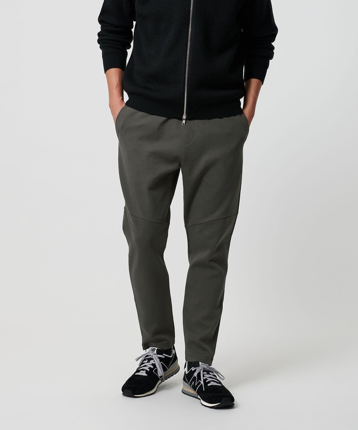 【BEAUTY&YOUTH】WARDROBE SMART系列 雙層針織彈性休閒長褲