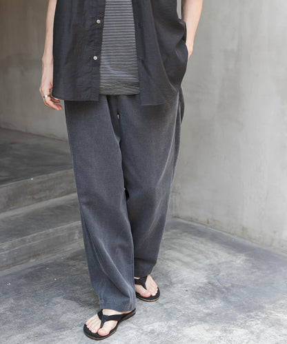 【URBAN RESEARCH DOORS】FORK&SPOON 褪色風格染料印花休閒長褲