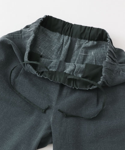 【URBAN RESEARCH DOORS】FORK&SPOON 褪色風格染料印花休閒長褲