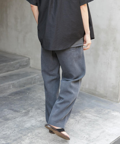 【URBAN RESEARCH DOORS】FORK&SPOON 褪色風格染料印花休閒長褲