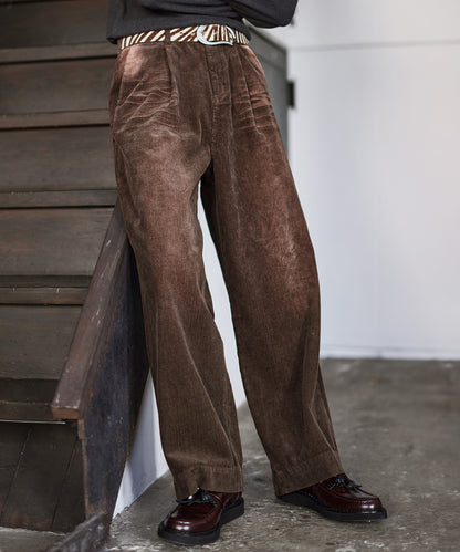 【ASTRONOMY】Bleme 經典厚磅燈芯絨寬版西裝長褲