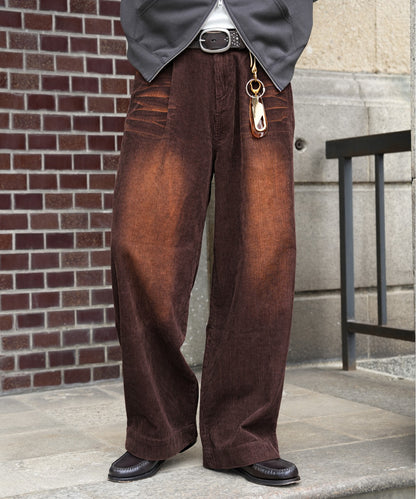 【ASTRONOMY】Bleme 經典厚磅燈芯絨寬版西裝長褲