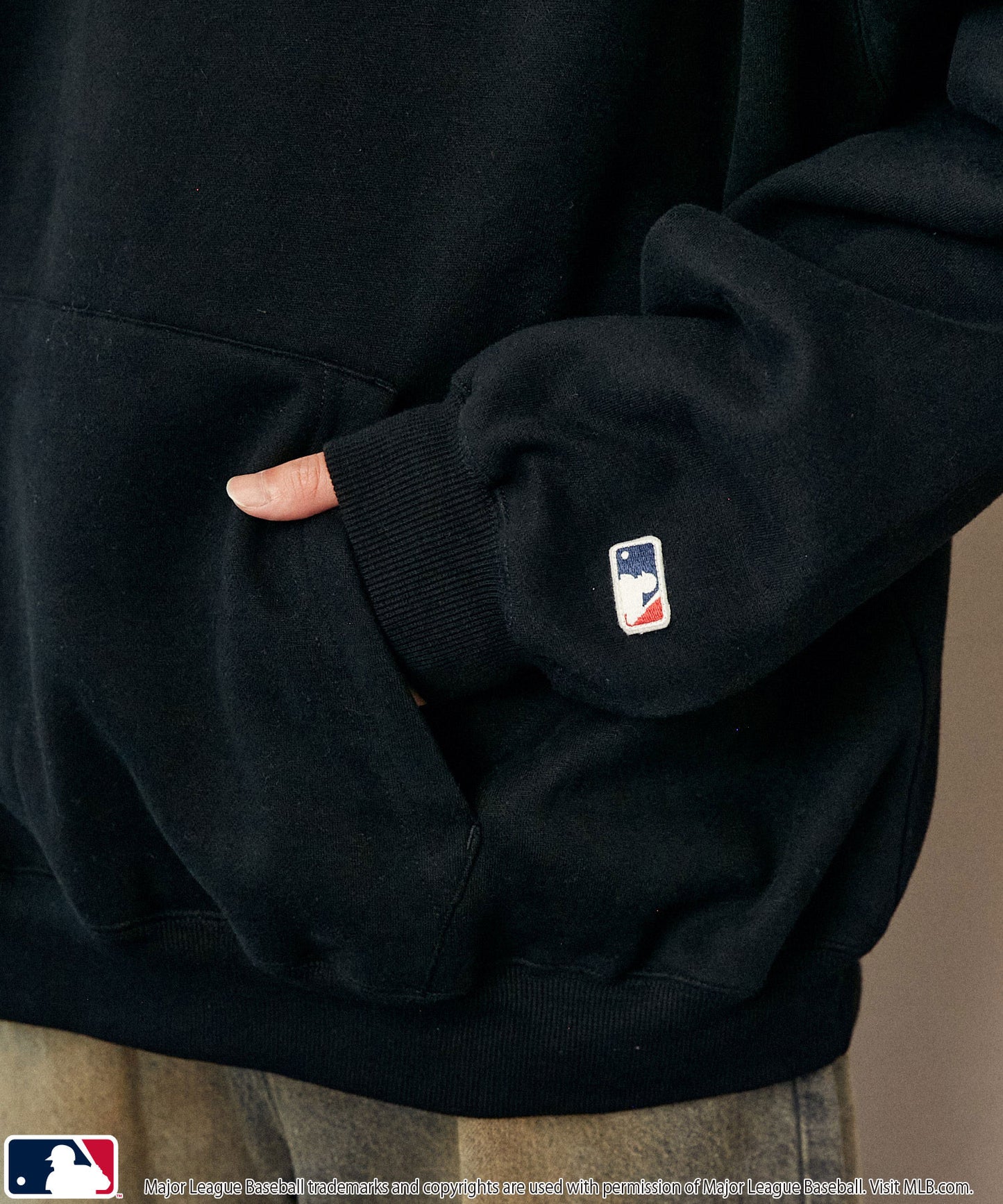 【PUBLUX】MLB × MARY QUANT 聯名款 LOGO刺繡內刷毛厚挺帽T 日本預購