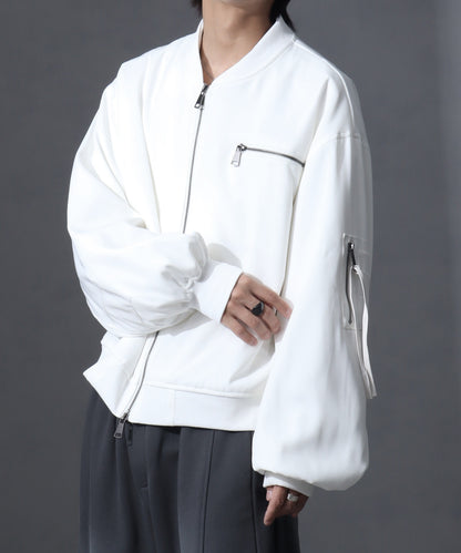 【Art re A】welise 質感寬袖短版 MA-1 飛行夾克